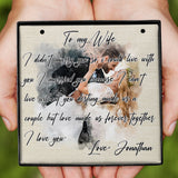 Beautiful In White - Personalized Husband And Wife Necklace