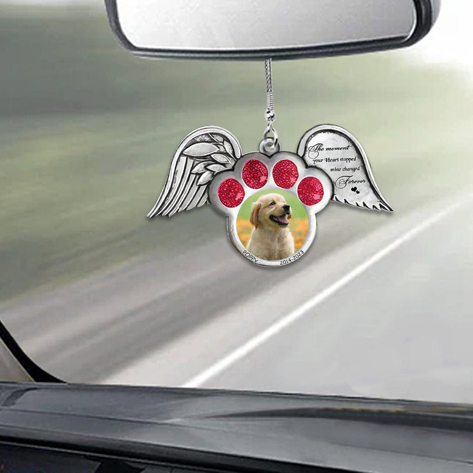 The Moment Your Heart Stopped - Personalized Dog Car Ornament