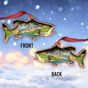 Bass Fishing - Personalized Fishing Ornament