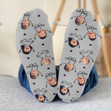Love You Dad - Gift for dad, grandpa, mom, uncle, aunt, grandma - Personalized Socks