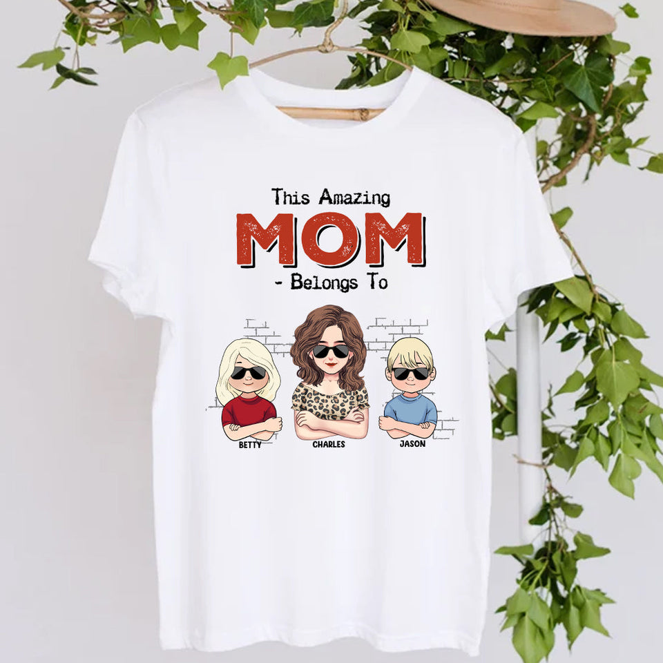 This Amazing Dad Belongs To - Gift for dad, dad, grandpa - Personalized T-shirt And Hoodie