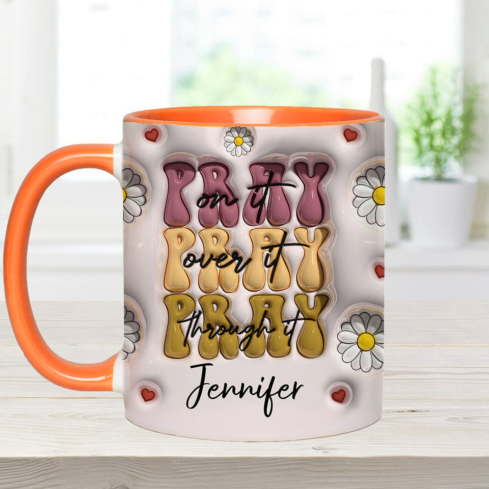 Priez à ce sujet - Mug chrétien personnalisé