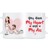 You Have My Heart - Personalized Couple Mug