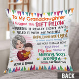 To My Granddaughter Daughter - Personalized Grandma Throw Pillow