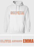 Custom Name - Personalized Couple Embroidered Hoodie