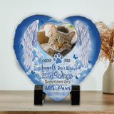 Angels Have Paws - Personalized Dog Heart Shaped Stone