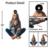 Custom Family Photo Mother And Daughter - Personalized Mother Ornament