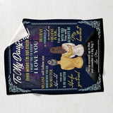 To My Daughter - Personalized Daughter Blanket