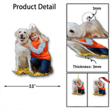 Cute Dogs - Personalized Dog Transparent Ornament