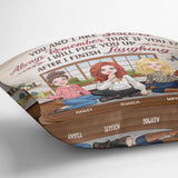 After I Finish Laughing - Personalized Bestie Throw Pillow