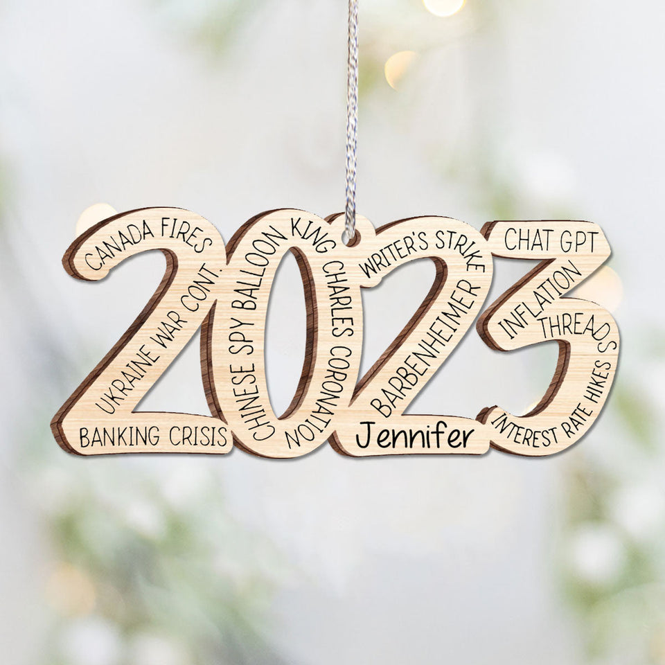 What A Great Year - Personalized Christmas Ornament