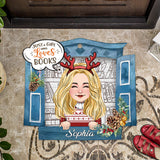 Just A Girl Who Loves Books - Personalized Book Shaped Doormat