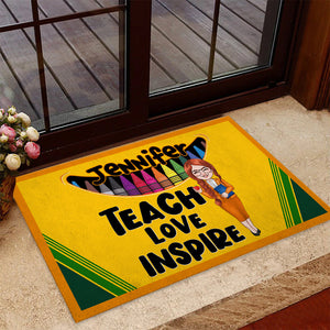 Teach Love Inspire - Personalized Teacher Doormat