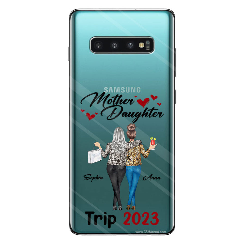 Love Horses - Personalized Mother Clear Phone Case