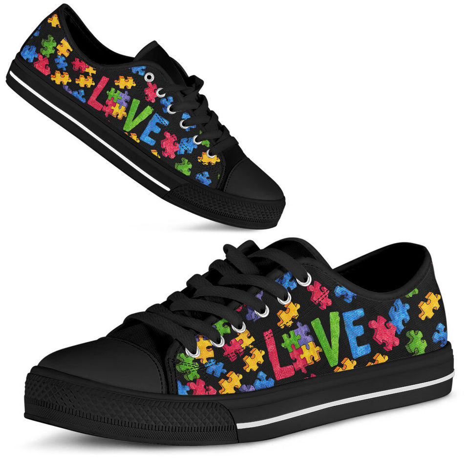 Chaussures basses Puzzle Pieces Sensibilisation à l'autisme 0622
