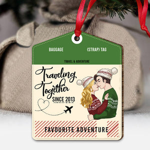 Travelling Together - Travelling gift for wife, boyfriend, girlfriend - Personalized Ornament