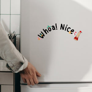 Whoa! Nice P - Personalized Couple Decal Die Cut