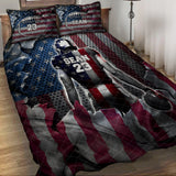 Love Football - Personalized Football Quilt Set