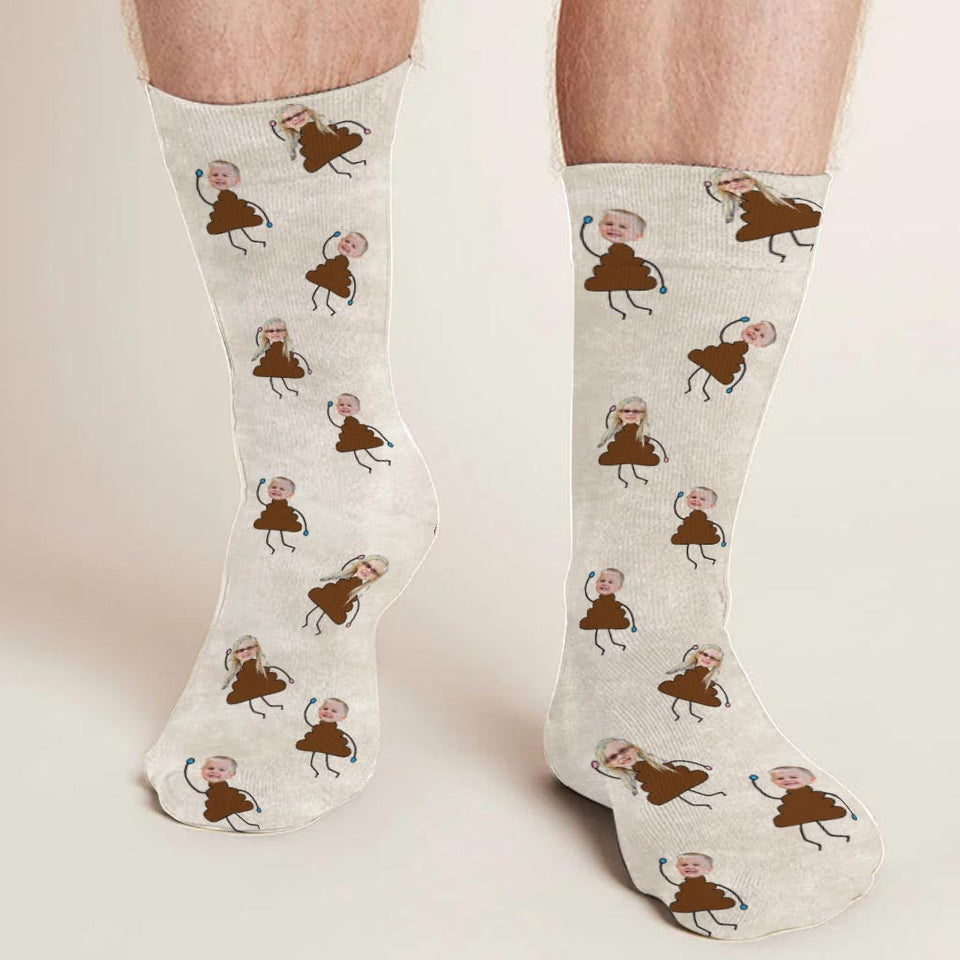 Dad's Little Cuties - Gift for dad, grandpa, mom, uncle, aunt, grandma - Personalized Socks