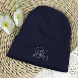 Custom Photo - Personalized Grandma Embroidered Beanie