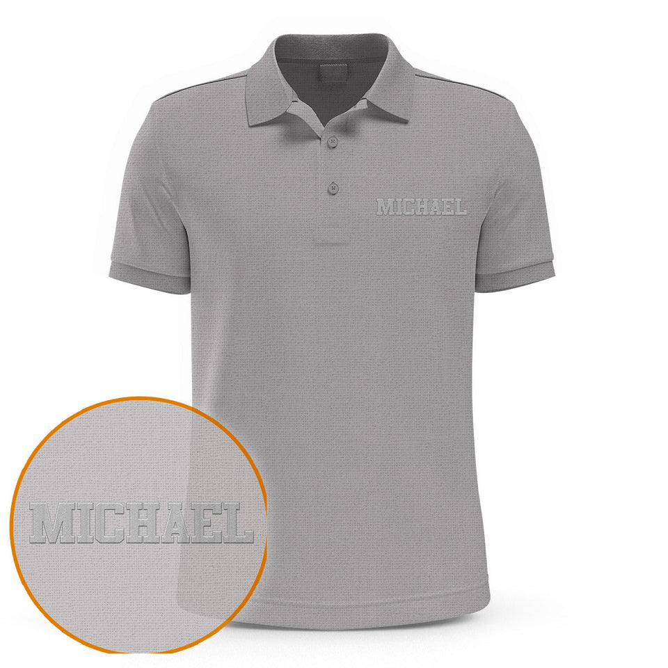 Custom Name - Personalized Father Embroidered Polo Shirt