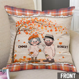I Want To Grow Old With You - Personalized Couple Throw Pillow