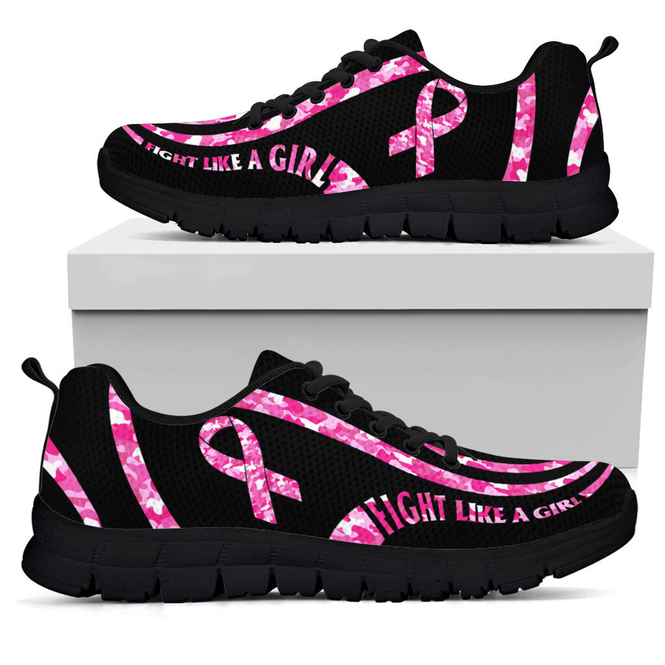 Fight Like A Girl Breast Cancer Awareness Sneakers 0622