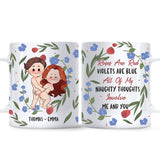 Roses Are Red Violets Are Blue - Personalized Couple Mug