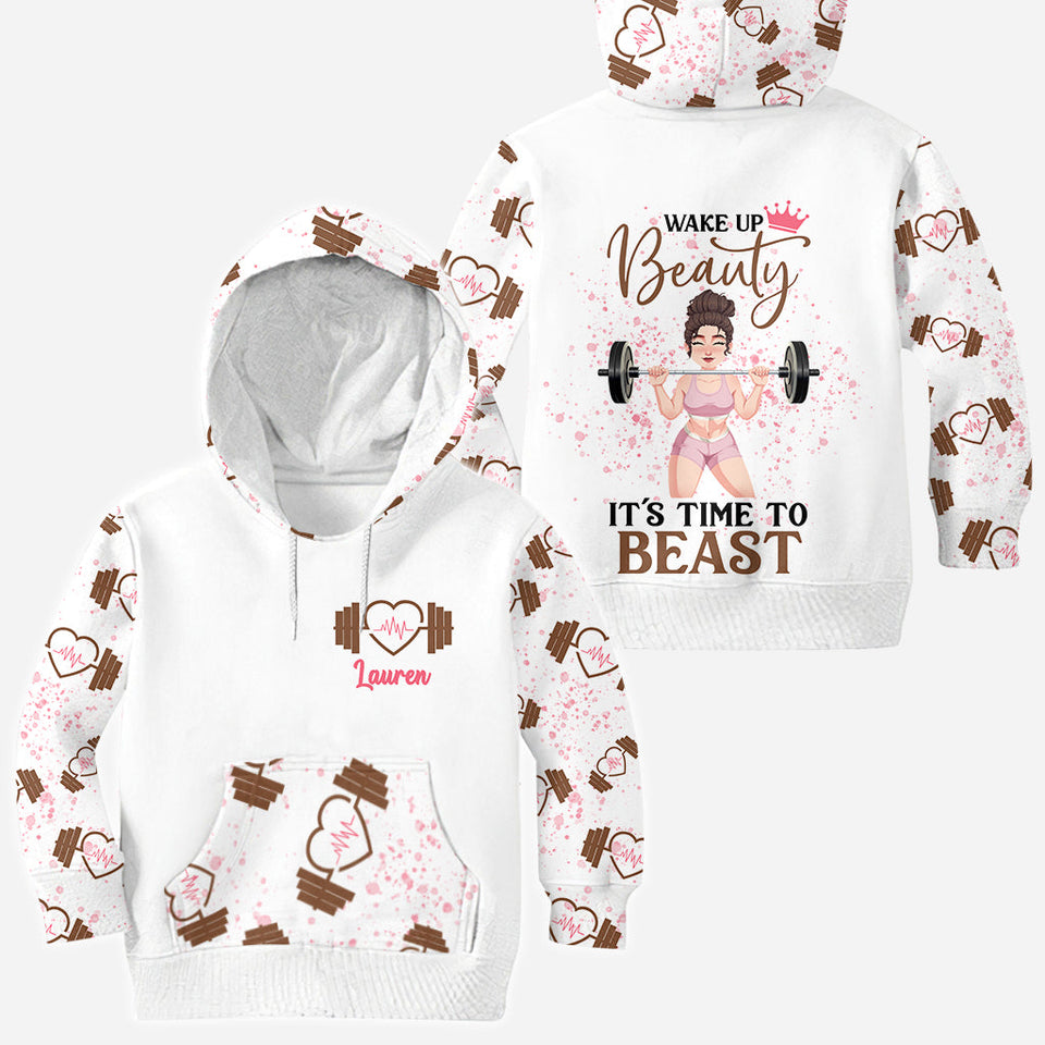 Wake Up Beauty - Personalized Fitness All Over Shirt