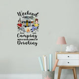 Weekend Forecast - Personalized Camping Decal Full
