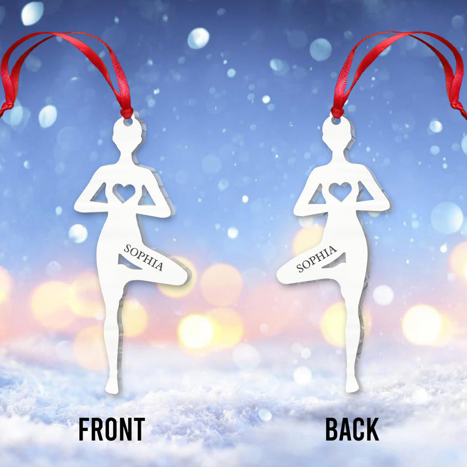 Love Yoga - Personalized Yoga Ornament