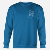 Custom Line Art - Personalized Cat Embroidered Sweater