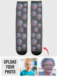 Custom Face - Personalized Grandma Socks