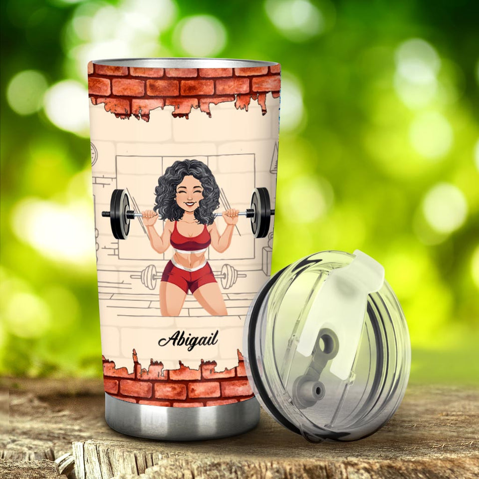 Assuming I'm Just An Old Lady - Personalized Fitness Tumbler