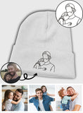 Custom Photo - Personalized Step Dad Embroidered Beanie