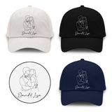 Custom Photo - Personalized Couple Embroidered Classic Cap