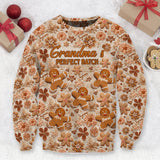 Grandma's Perfect Batch - Gift for grandma - Personalized Ugly Sweater