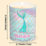 Beach Please I'm A Mermaid - Personalized Sea Lover Candle With Wooden Lid