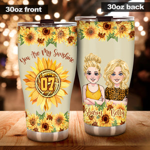 You Are My Sunshine - Personalized Volleyball Tumbler