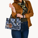 Best Dog Mom/ Cat mom Ever - Gift for dog lovers, cat lover - Personalized Leather Handbag