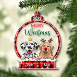 Merry Christmas - Personalized Cat Transparent Ornament