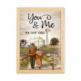 You & Me We Got This - Personalized Husband And Wife Light Photo Frame