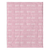 Custom Name Pattern - Personalized Newborn Blanket