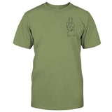 Custom Line Art - Personalized Son Embroidered T-shirt