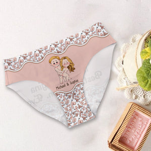 Best Decision Ever - Personalized Couple Women Briefs
