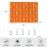 Custom Name Heart Pattern - Personalized Family Blanket