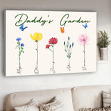 Grandma's Garden - Gift for grandma, grandpa, mom, dad - Personalized Canvas And Poster