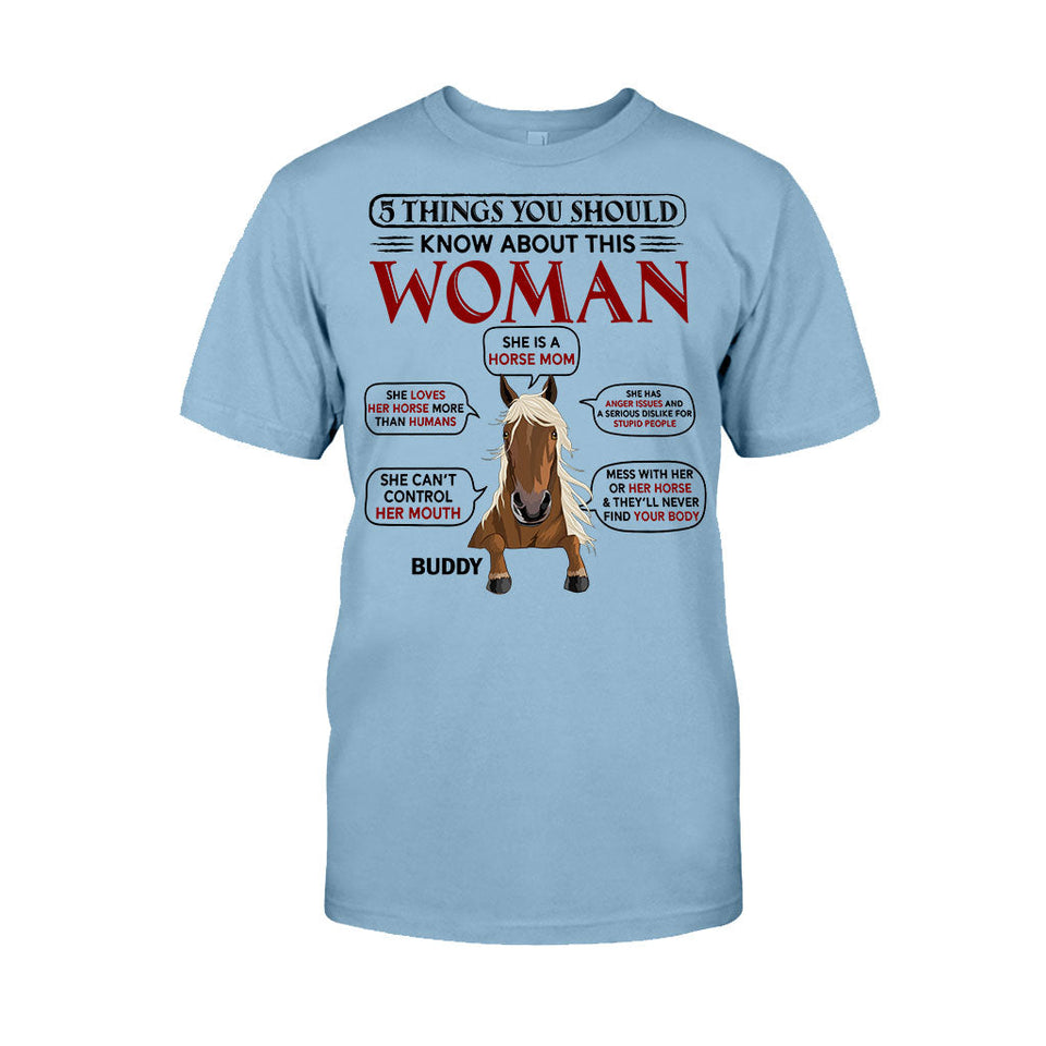 Horse Mom - Personalized Horse T-shirt & Hoodie