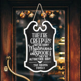 They're Creepy They're Kooky - Personalized Family Wood Sign