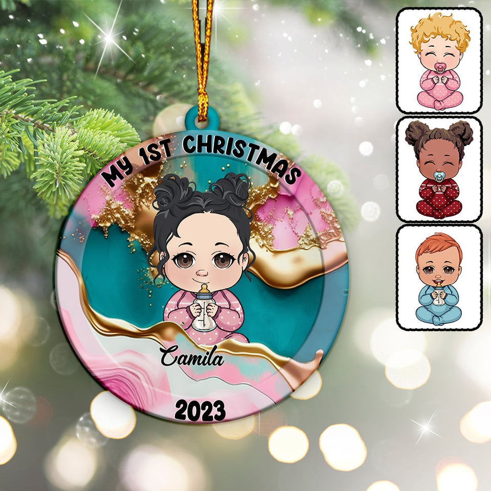 My 1st Christmas - Personalized Newborn Ornament